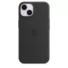 Cover Apple iPhone 14 Silikon Case mit MagSafe Mitternacht