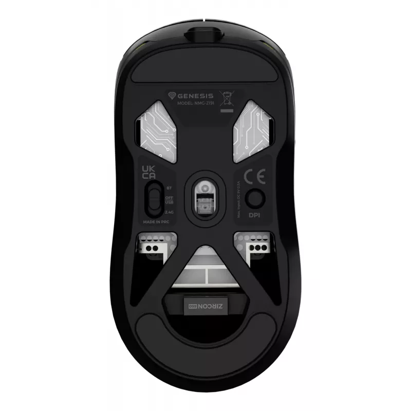 GENESIS Zircon 660 Maus Gaming Rechtshänder RF Wireless + Bluetooth + USB Type-A Optisch 12000 DPI