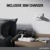 Wireless Charger 4smarts Qi2 Universal Weiß Schnellladegerät Indoor AC 12V