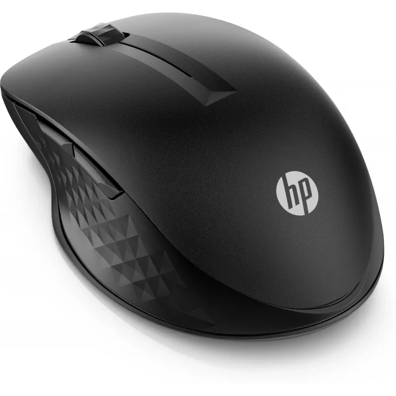 HP 430 Multi-Device Wireless Mouse, beidhändig, optisch, RF Wireless + Bluetooth, 1200 DPI, Schwarz