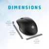 HP 430 Multi-Device Wireless Mouse, beidhändig, optisch, RF Wireless + Bluetooth, 1200 DPI, Schwarz