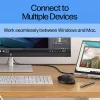 HP 430 Multi-Device Wireless Mouse, beidhändig, optisch, RF Wireless + Bluetooth, 1200 DPI, Schwarz