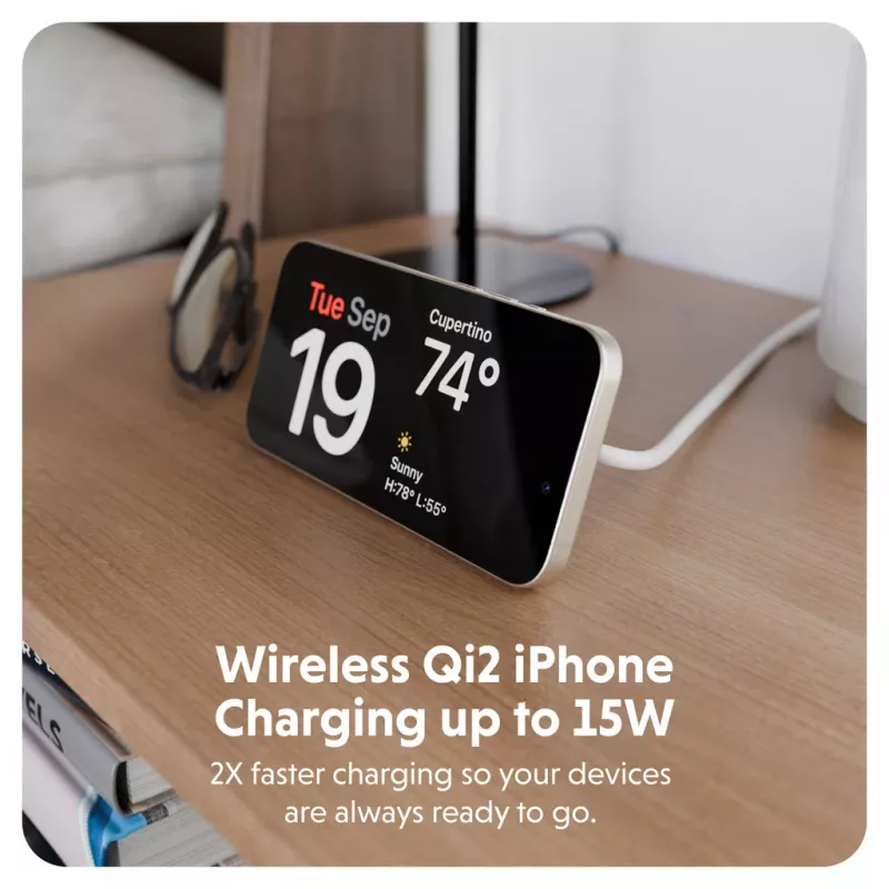 Targus HJ3310WHGL Ladegerät für Mobilgeräte Kopfhörer, Smartphone, Smartwatch Weiß USB Kabelloses Laden Schnellladen Innenbereich