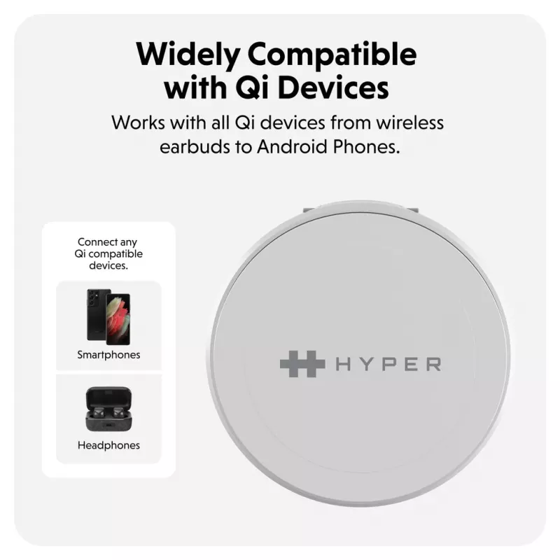 Targus HJ3310WHGL Ladegerät für Mobilgeräte Kopfhörer, Smartphone, Smartwatch Weiß USB Kabelloses Laden Schnellladen Innenbereich