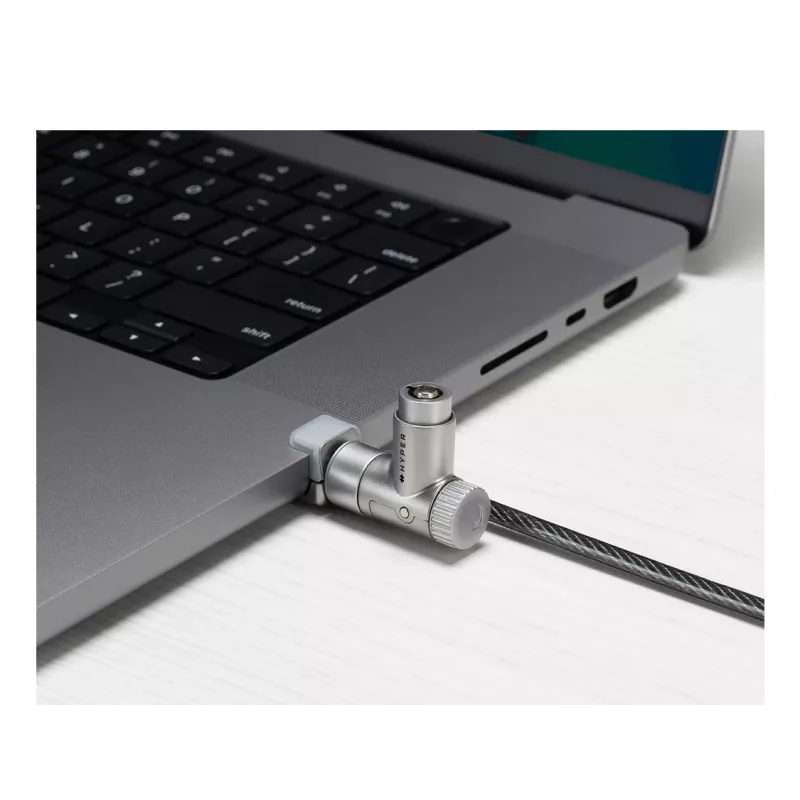 Kabelschloss Targus HS5910GL Silber 2m für Laptop Schlüsselschloss