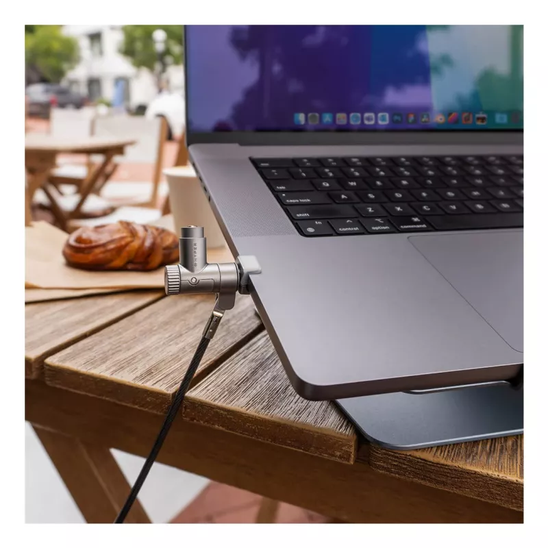 Kabelschloss Targus HS5910GL Silber 2m für Laptop Schlüsselschloss