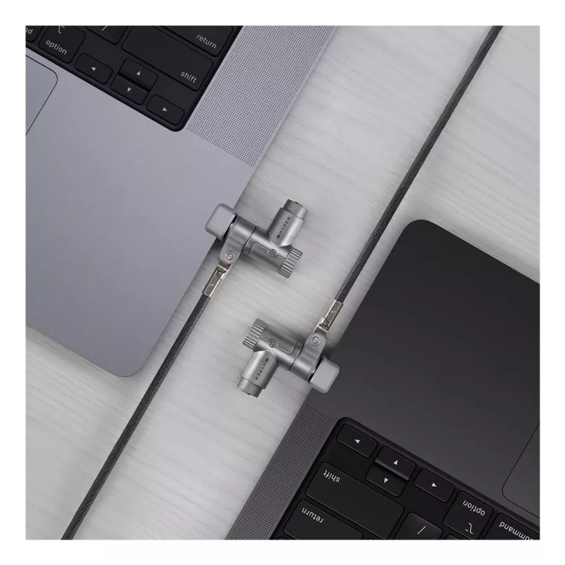 Kabelschloss Targus HS5910GL Silber 2m für Laptop Schlüsselschloss