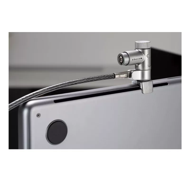 Kabelschloss Targus HS5910GL Silber 2m für Laptop Schlüsselschloss