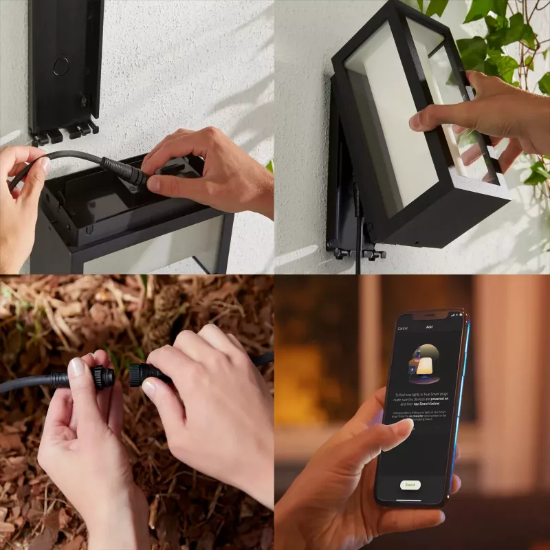 Philips Hue White and Colour Ambience Impress Outdoor Wandleuchte (Niedervolt)