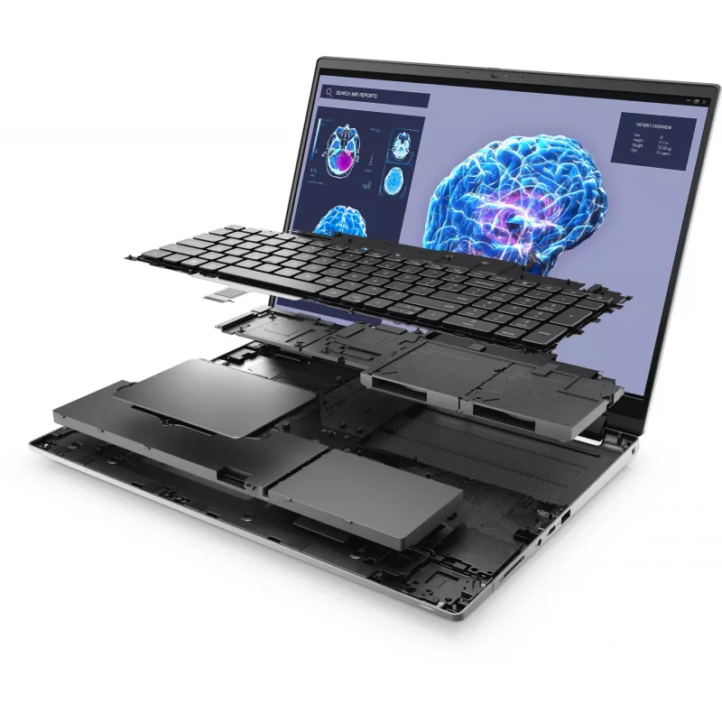 DELL Precision 7680 Intel® Core™ i7 i7-13850HX Mobile Workstation 40,6 cm (16 Zoll) Full HD+ 32 GB DDR5-SDRAM 1 TB SSD NVIDIA RTX 3500 Ada Wi-Fi 6E (802.11ax) Windows 11 Pro Grau