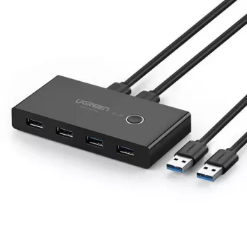 Ugreen 30768 Schnittstellen-Hub USB 3.2 Gen 1 (3.1 Gen 1) Typ-A 5000 Mbit/s Schwarz