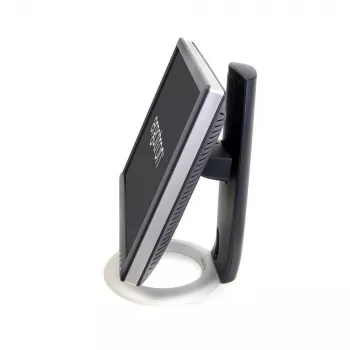 Ergotron Neo-Flex LCD-Standfuß mit Höhenverstellung 33-310-060, bis zu 24 Zoll, max. 7,2 kg, 13 cm Höhenverstellung, Neigung -30 bis 30 Grad, VESA 75x75/100x100, Schwarz/Silber