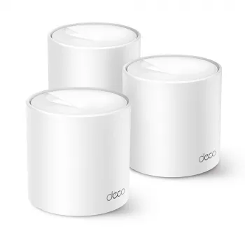 TP-Link AX1500 Whole Home Mesh Wi-Fi 6 System, 3er-Pack, Weiß, Intern, Mesh-System, Strom, Dualband (2,4 GHz / 5 GHz), Wi-Fi 6 (802.11ax)