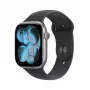 APPLE Watch Series 11 GPS + Cellular 46mm Space Graues Aluminiumgehäuse mit schwarzem Sportarmband S/M