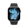 APPLE Watch Series 11 GPS + Cellular 46mm Space Graues Aluminiumgehäuse mit schwarzem Sportarmband S/M