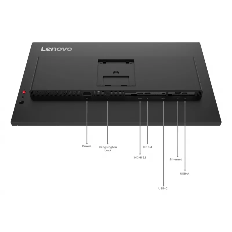 Lenovo ThinkVision T27UD-40 Monitor, 68,6 cm (27 Zoll), 3840 x 2160 Pixel, 4K Ultra HD, LCD, 6 ms, Schwarz