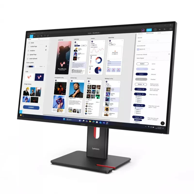 Monitor Lenovo ThinkVision T32UD-40 31,5 Zoll 4K Ultra HD LCD 3840 x 2160 Pixel