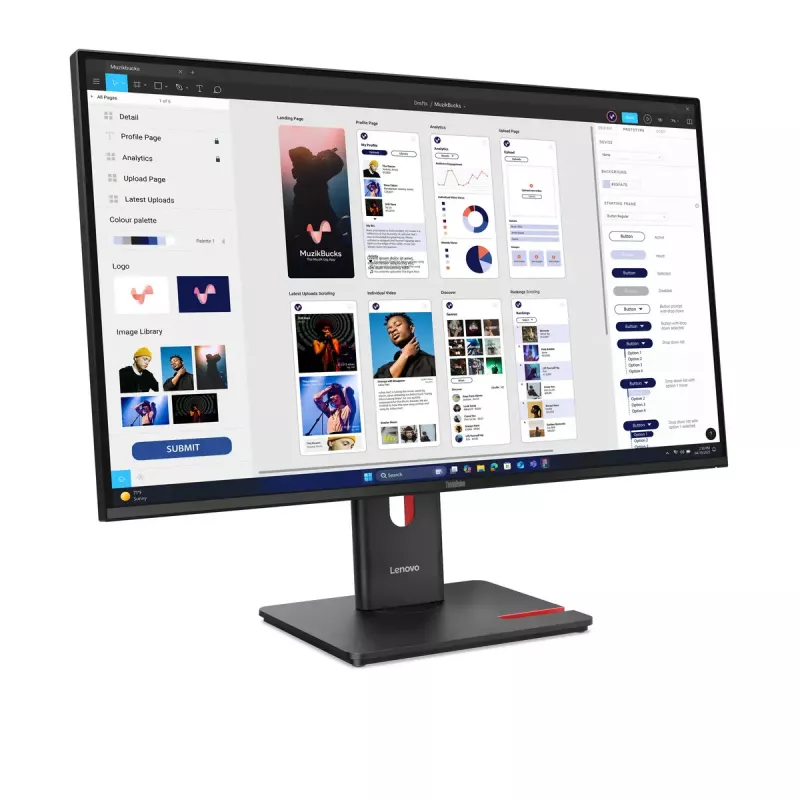 Monitor Lenovo ThinkVision T32UD-40 31,5 Zoll 4K Ultra HD LCD 3840 x 2160 Pixel