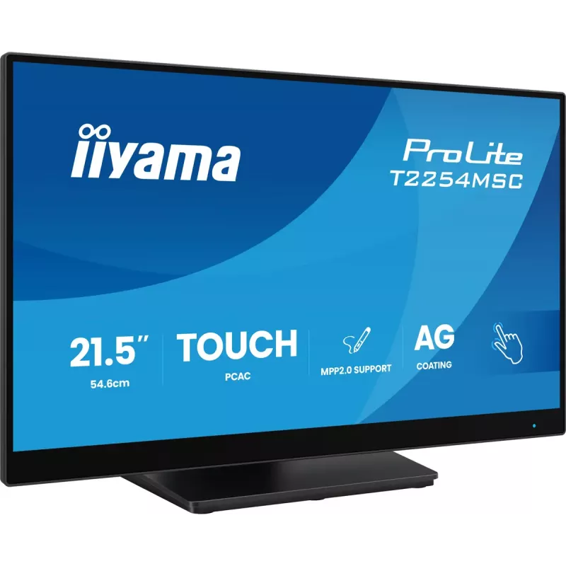 iiyama T2254MSC-B2AG Computermonitor 54,6 cm (21,5 Zoll) 1920 x 1080 Pixel Full HD LED Touchscreen Schwarz