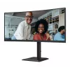 AOC CU34E4C Computer Monitor 86,4 cm (34 Zoll) 3440 x 1440 Pixel Schwarz