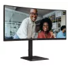 AOC CU34E4C Computer Monitor 86,4 cm (34 Zoll) 3440 x 1440 Pixel Schwarz
