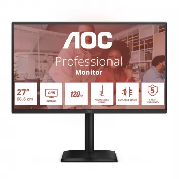 AOC E4 Q27E4CV Computer-Monitor 68,6 cm (27 Zoll) 2560 x 1440 Pixel Quad HD LED Schwarz