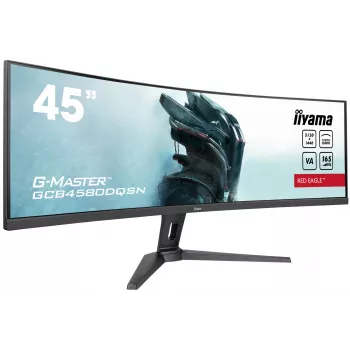 iiyama G-MASTER RED EAGLE CURVED Computer Monitor 113 cm (44,5 Zoll) 5120 x 1440 Pixel Dual QHD LED Schwarz