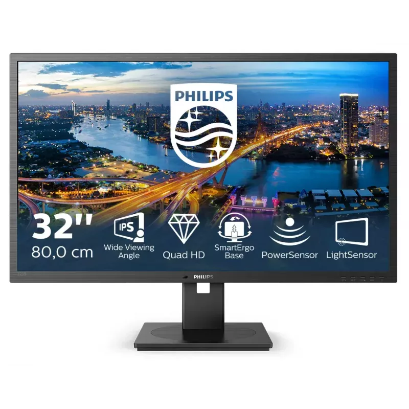 Philips B Line 325B1L/00 Computer Monitor 80 cm (31,5 Zoll) 2560 x 1440 Pixel 2K Ultra HD LCD Schwarz