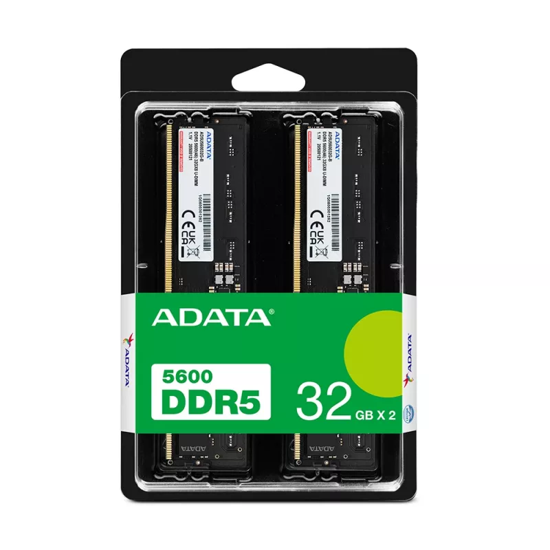 ADATA AD5U560032G-DT Speichermodul 64 GB 2 x 32 GB DDR5 288-Pin DIMM