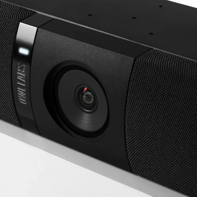 Owl Labs Owl Bar Videokonferenzgerät — 4K Videokonferenzleiste mit Active Speaker Focus (Ergänzen Sie mit Meeting Owl 3 oder Pro für 360-Grad-Abdeckung und automatische Kameraumschaltung)