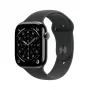 Smartwatch Apple Watch Series 11 GPS + Cellular 42mm Slate Titanium Gehäuse Black Sport Band S/M