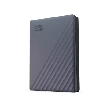 WESTERN DIGITAL Portable Festplatte – My Passport – 4 TB – USB-C/A 3.2 Gen 1 – Grau