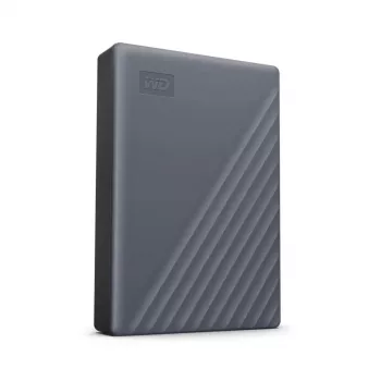 WESTERN DIGITAL Portable Festplatte – My Passport – 4 TB – USB-C/A 3.2 Gen 1 – Grau