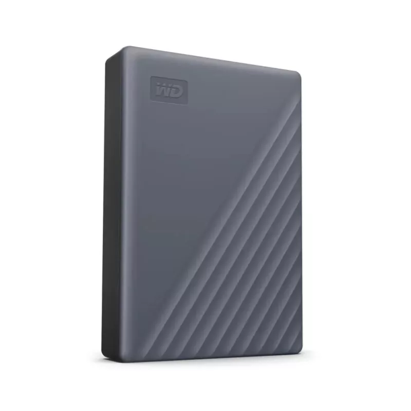 WESTERN DIGITAL Portable Festplatte – My Passport – 4 TB – USB-C/A 3.2 Gen 1 – Grau