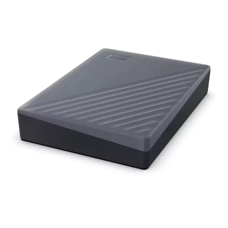 WESTERN DIGITAL Portable Festplatte – My Passport – 4 TB – USB-C/A 3.2 Gen 1 – Grau