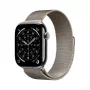 APPLE Watch Series 11 GPS + Cellular 46mm natürliches Titangehäuse mit natürlicher Milanese-Schlaufe M/L