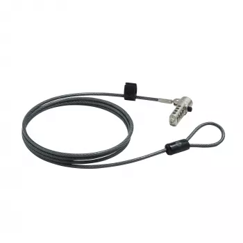 HP Essential Nano Kombinations-Kabelschloss, 1,83 m, Kombinationsschloss, Edelstahl