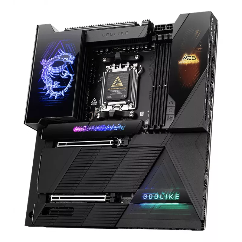 Motherboard MSI MEG X870E GODLIKE — X870E-Chipsatz, AM5-Sockel, ATX, DDR5-Unterstützung