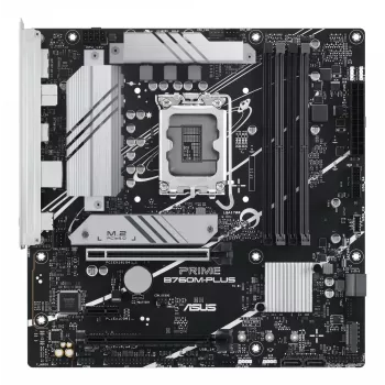Motherboard ASUS PRIME B760M-PLUS — Intel B760, LGA 1700, micro-ATX, DDR5, 4 DIMM, 192 GB, 2,5 Gb LAN, 2x M.2