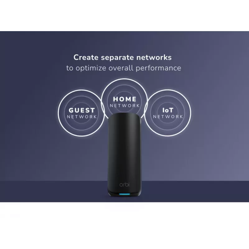 NETGEAR Orbi 870 Tri-Band (2,4 GHz / 5 GHz / 6 GHz) Wi-Fi 7 Schwarz 4 Interne Antennen