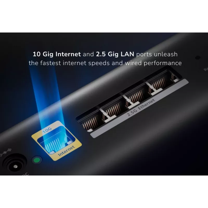 NETGEAR Orbi 870 Tri-Band (2,4 GHz / 5 GHz / 6 GHz) Wi-Fi 7 Schwarz 4 Interne Antennen
