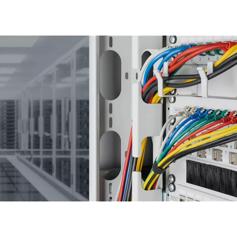 DIGITUS schlank Patchkabel - CAT6A - F-FTP - 50cm - Grau
