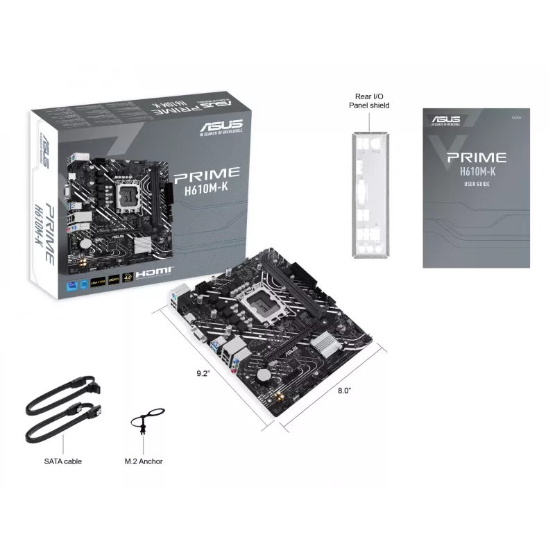 ASUS Prime H610M-K Intel H610 LGA 1700 micro ATX