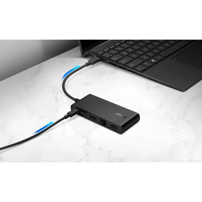 ASUS Dual 4K USB-C Dock DC201 Kabelgebunden USB 3.2 Gen 2 (3.1 Gen 2) Type-C Schwarz