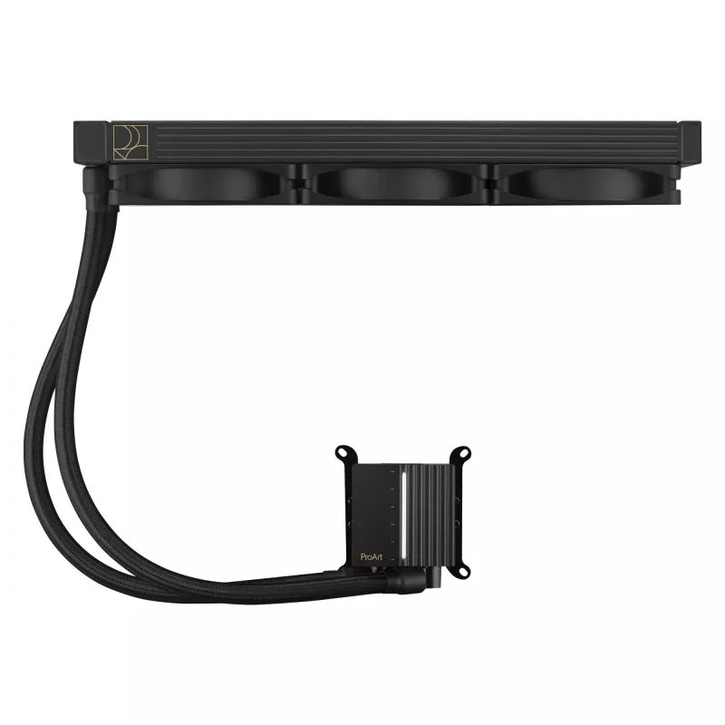 Flüssigkeitskühlsatz ASUS ProArt LC 360 Schwarz — 3x120 mm Lüfter 800–2200 U/min, Radiator 360 mm, Kupferboden, 40 cm Schläuche
