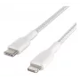 BELKIN Lightning-auf-USB-C-Kabel Geflecht 1m Weiß