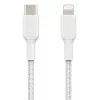 BELKIN Lightning-auf-USB-C-Kabel Geflecht 1m Weiß