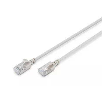 DIGITUS schlank Patchkabel - CAT6A - F-FTP - 3m - Grau