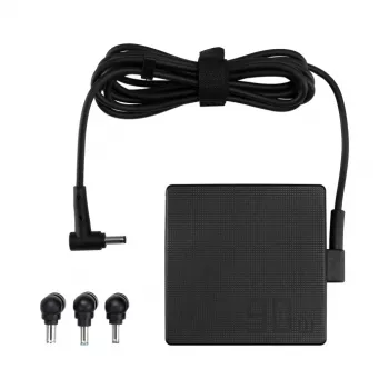 Netzteil ASUS U90W-01 (ADP-90LE B) 90W, 100–240V Eingang, passive Kühlung, 75×75 mm, 0,16 m Kabel, schwarz