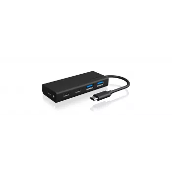 ICY BOX IB-HUB1426-CPD USB 3.2 Gen 1 (3.1 Gen 1) Type-C 5000 Mbit/s Schwarz